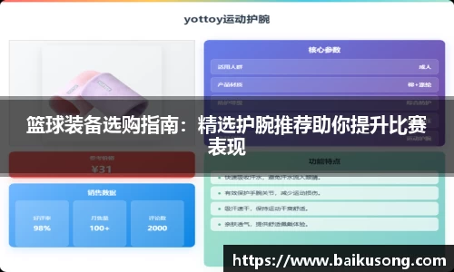 篮球装备选购指南：精选护腕推荐助你提升比赛表现